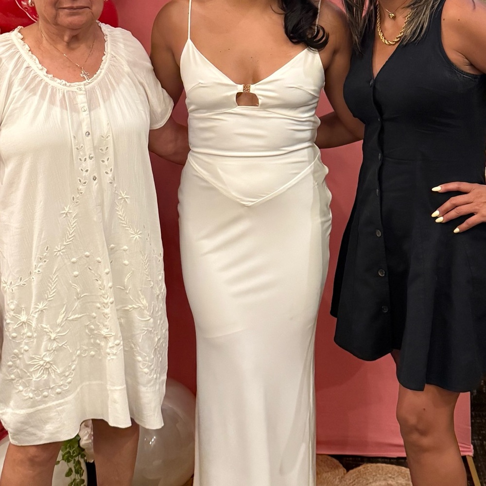 Missguided Cream Dress